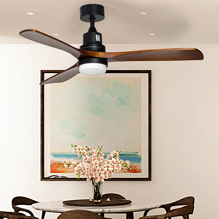 52" Akhetaton 3-Blade LED Ceiling Fan with Remote Control